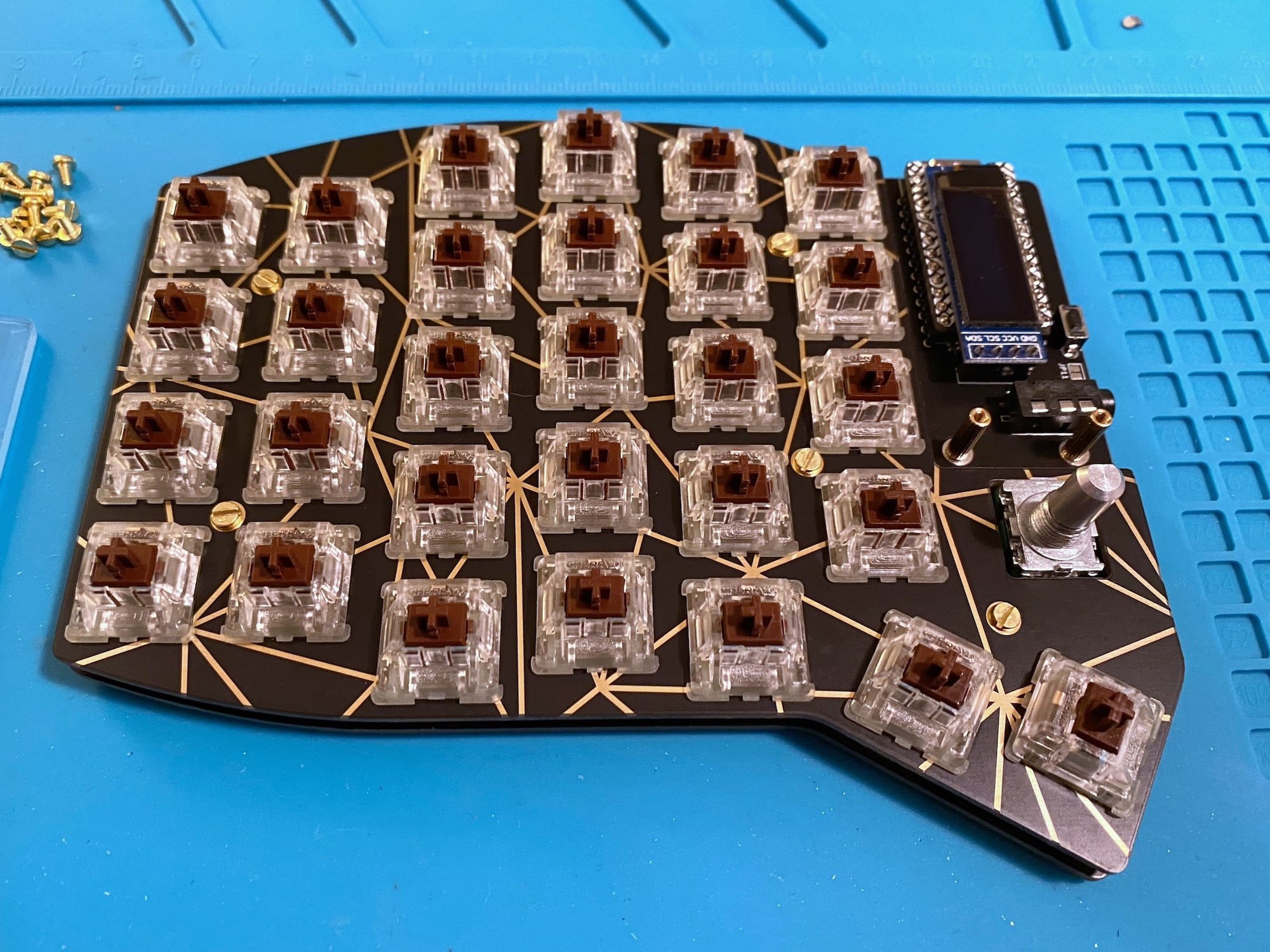 Top plate complete with switches